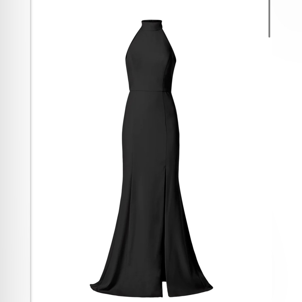Black High Neck Gown